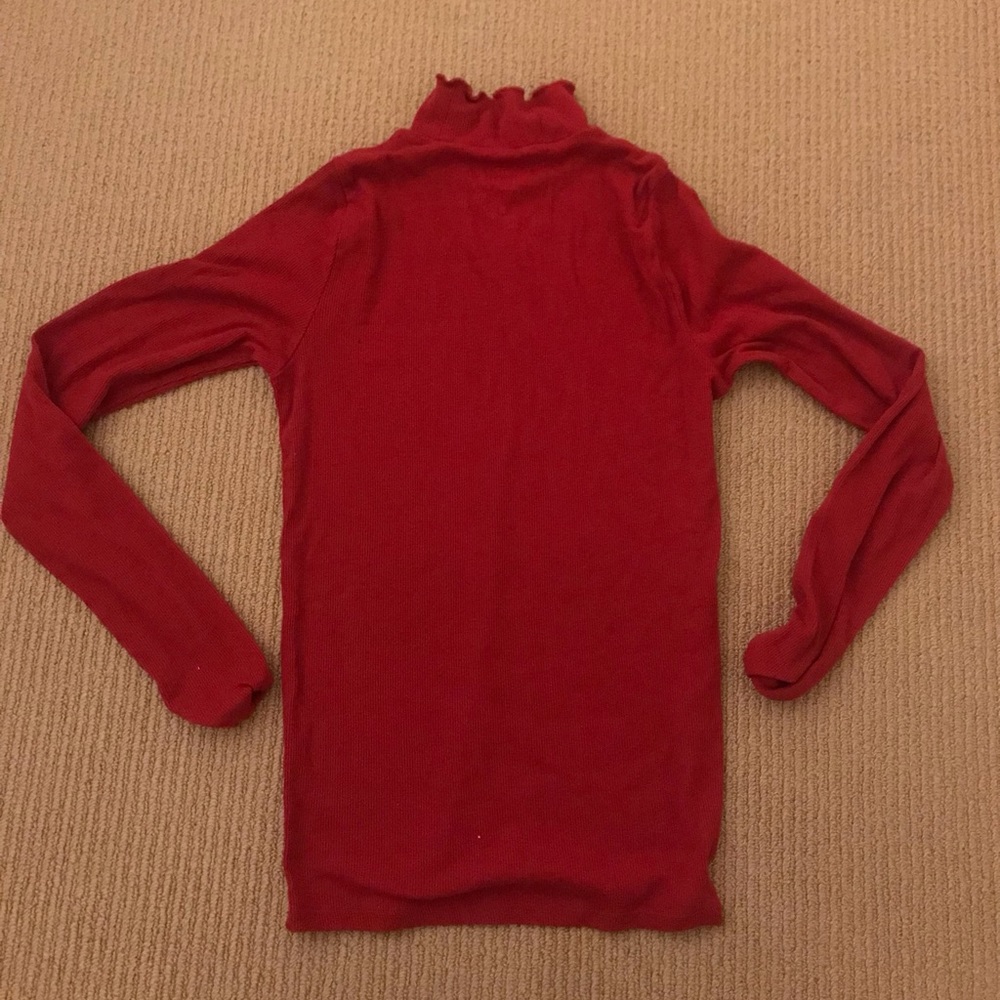 Hollister Red Long Sleeve Tee